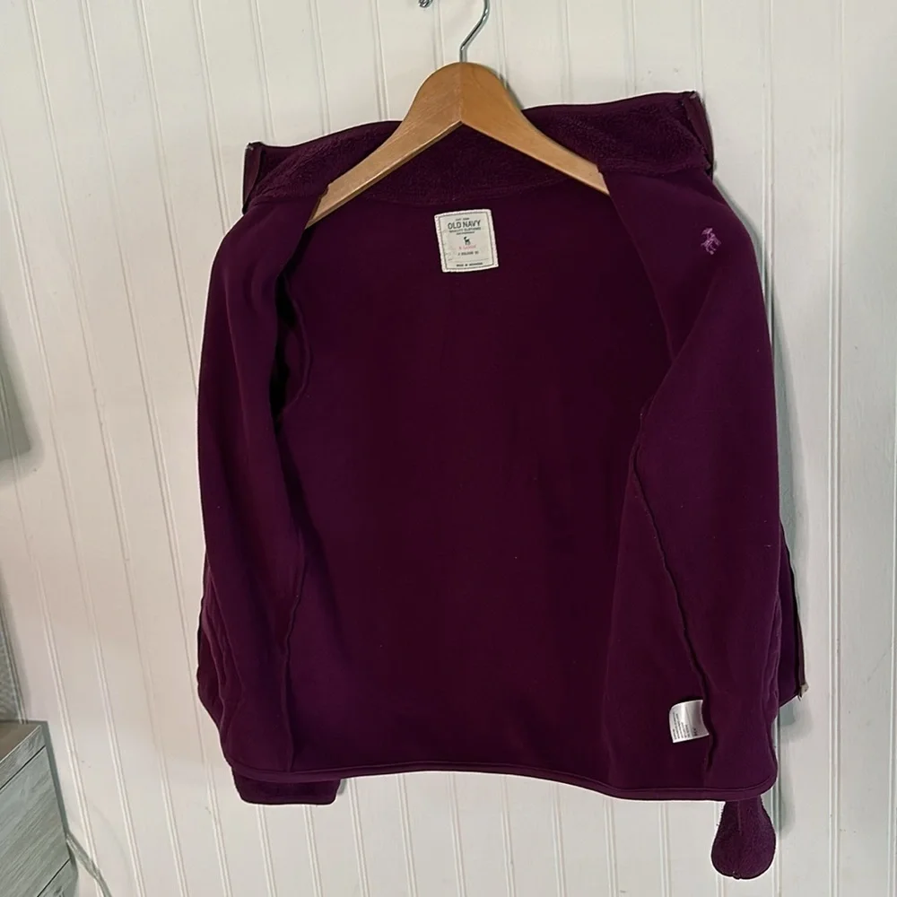 Old Navy Zip Up Purple Cardigan Like New sz XL